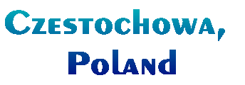 Decorative banner for Czestochowa, Poland